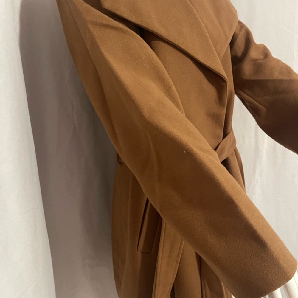 TAHARI Elegant Brown Women's Coat water resistant - Picture 16 of 17